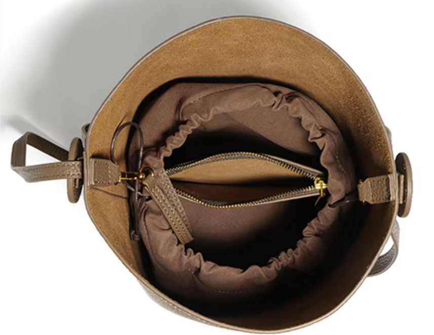 Leather Bucket Bag