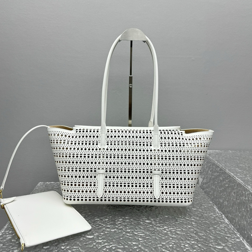 Cutout Leather Tote Bag by Christina Shiefer