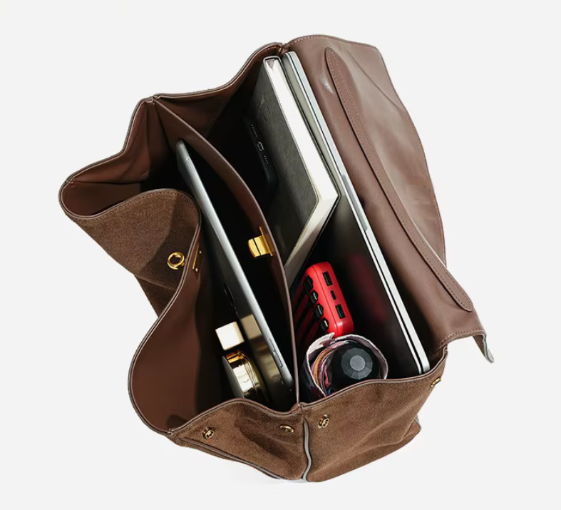 Suede Cowhide Shoulder Bag