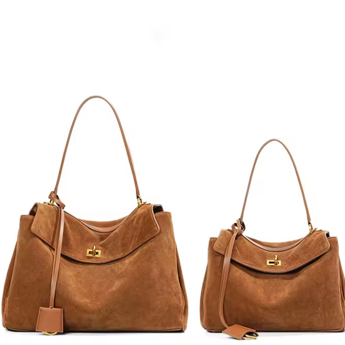 Suede Cowhide Shoulder Bag by Christina Shiefer