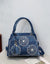 Denim Rhinestone-Tassel bag