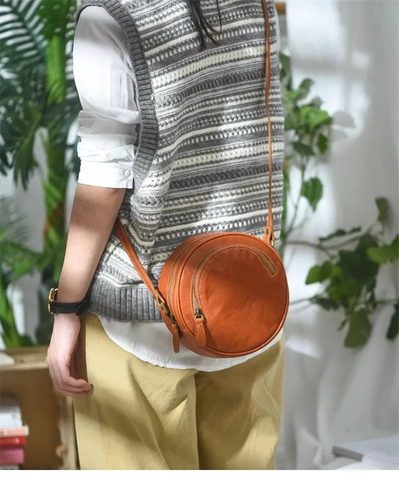 Timeless Round Leather Bag