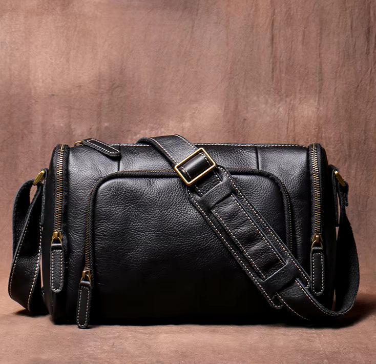 Rugged Leather Shoulder Bag