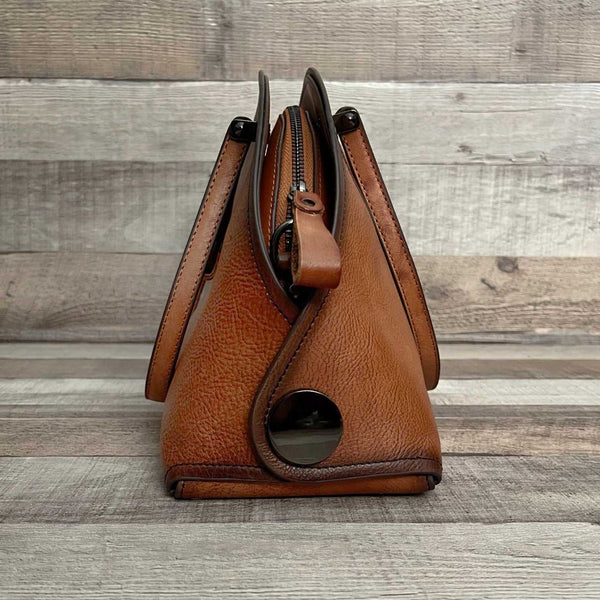 Vintage Cowhide Leather Boho Handbag