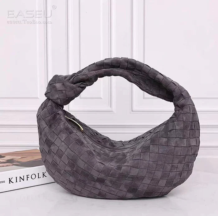 Braided Loop Bag-Calfskin Leather