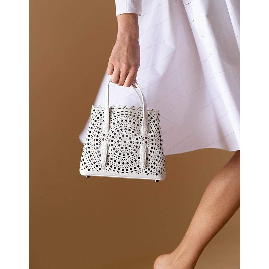 Leather  Hollow out Tote Bag