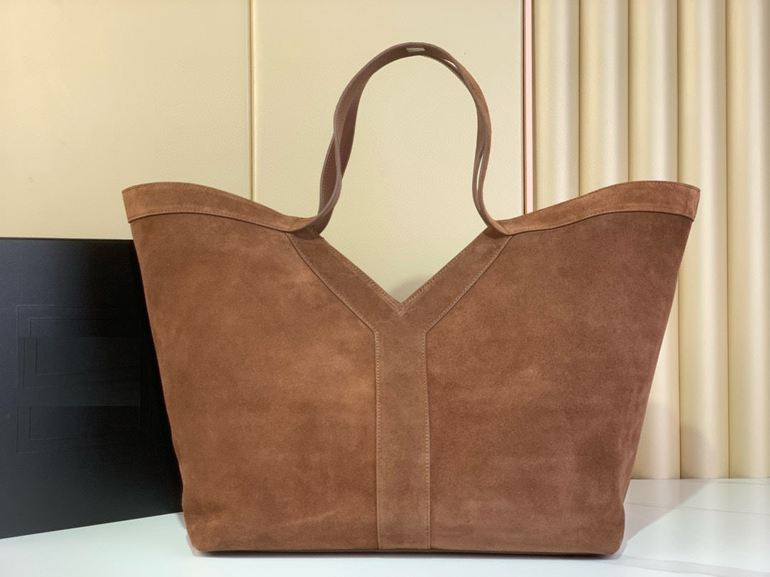 Suede Everyday Cowhide Leather Tote Bag