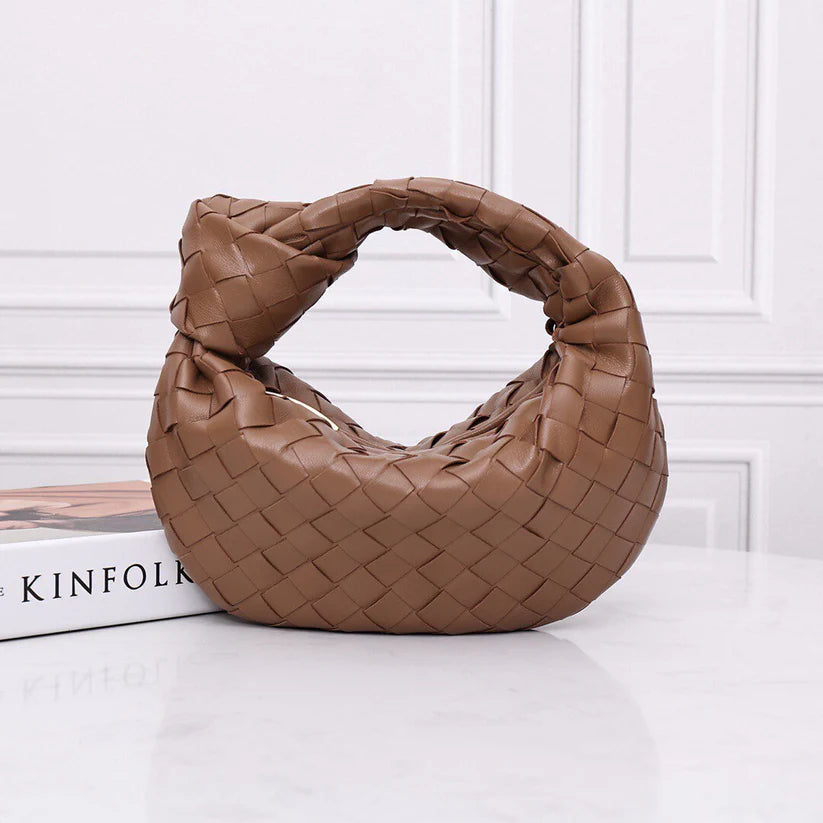 Braided Loop Bag-Calfskin Leather