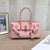 Structured Cowhide Leather Handbag