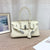 Structured Cowhide Leather Handbag