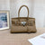 Structured Cowhide Leather Handbag