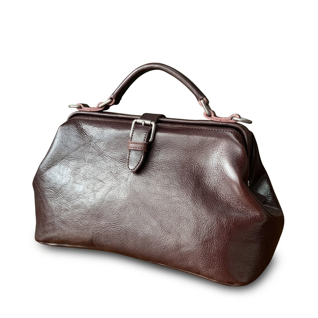 Vintage Leather Doctor Bag by Christina Shiefer