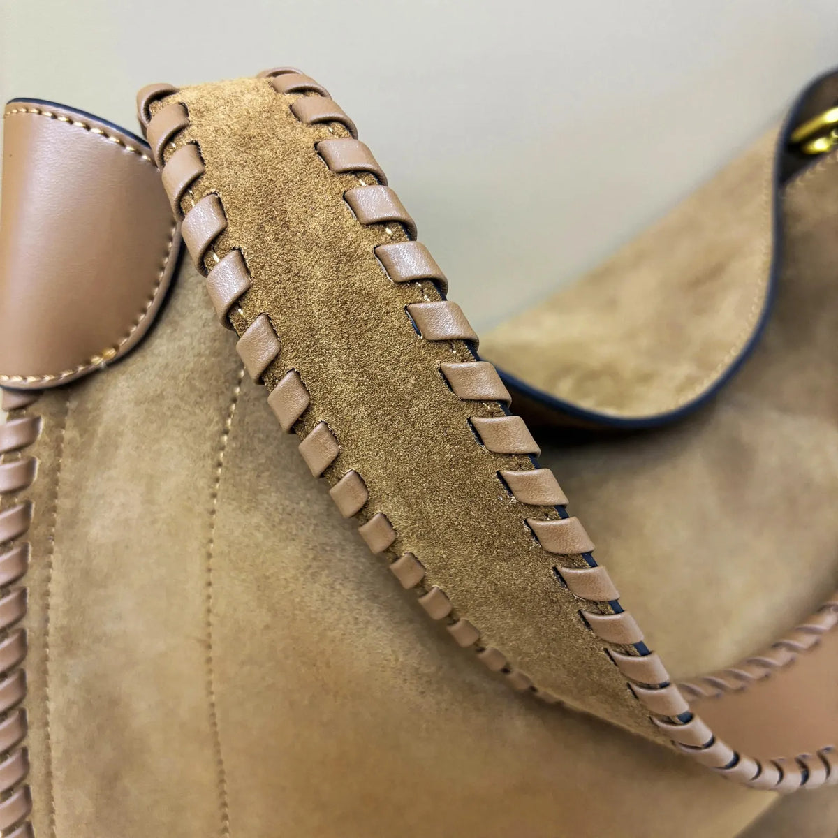 Handcrafted Braided Suede bag