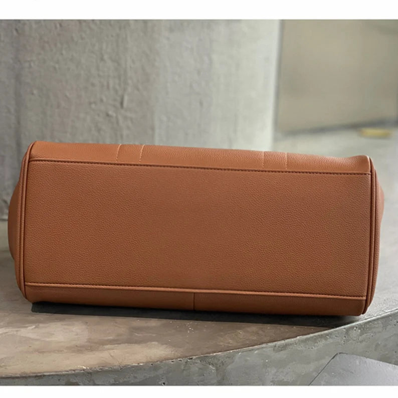 Full-Grain Leather Tote Bag