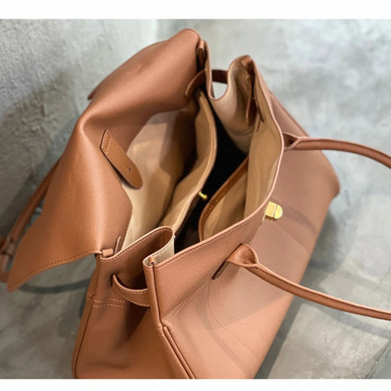 Full-Grain Leather Tote Bag