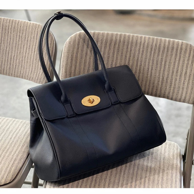 Full-Grain Leather Tote Bag