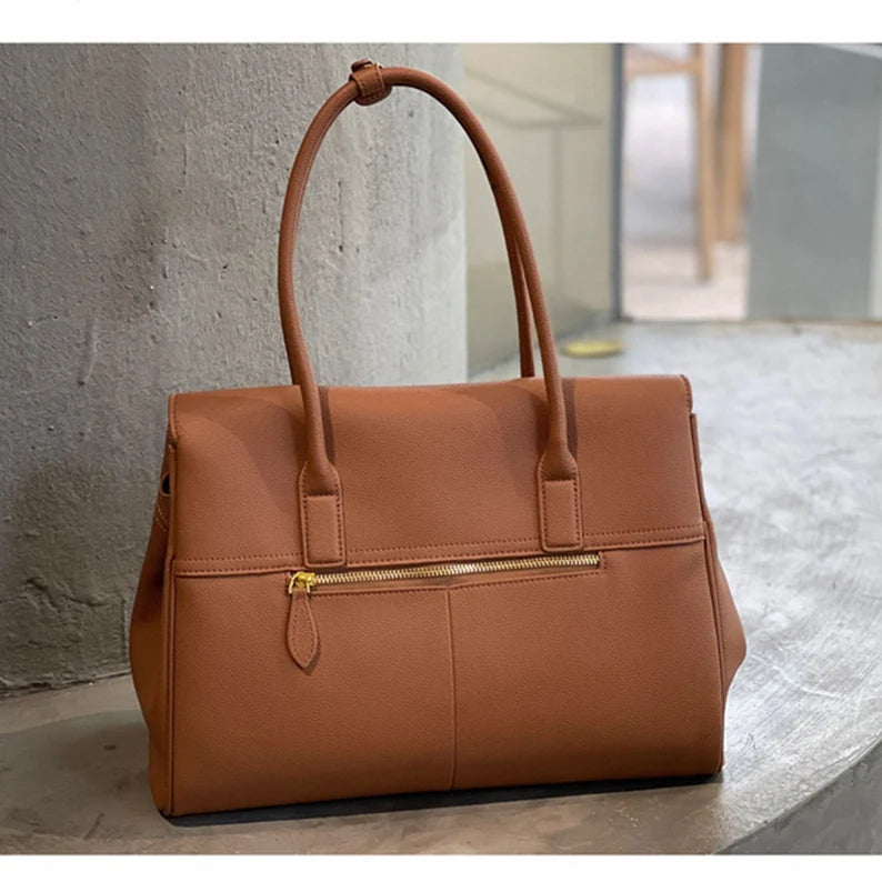 Full-Grain Leather Tote Bag