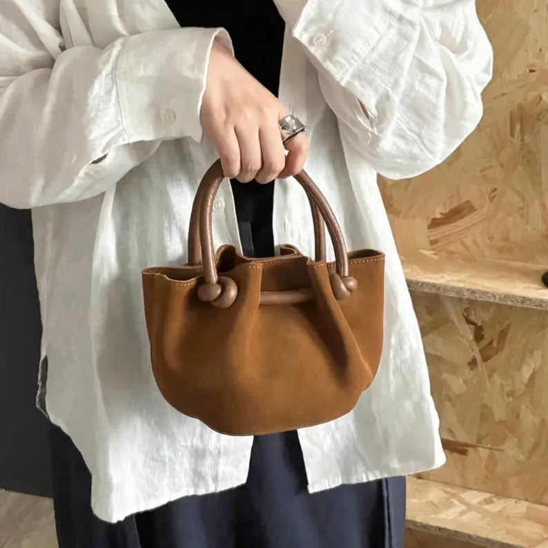 Suede Cowhide Mini Bag