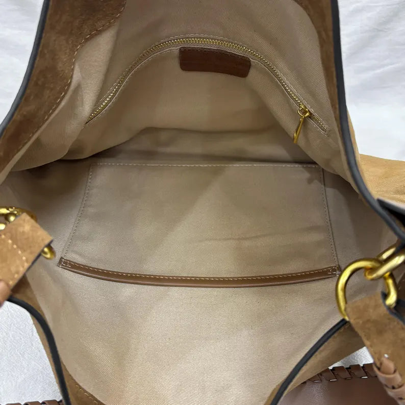 Handcrafted Braided Suede bag