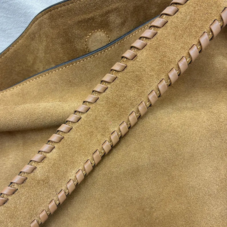 Handcrafted Braided Suede bag