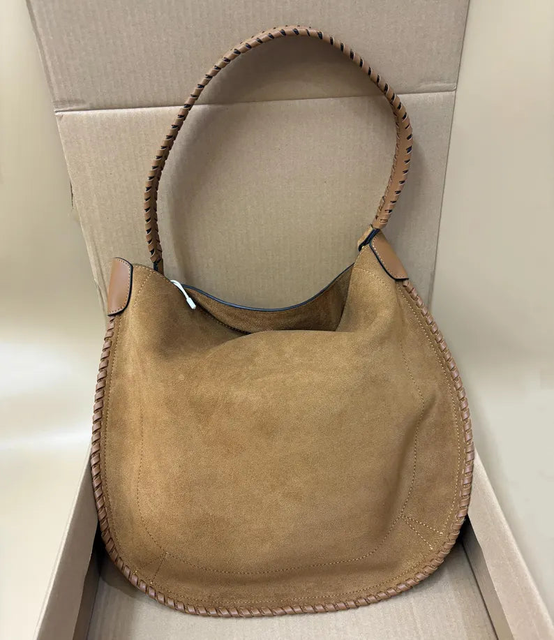 Handcrafted Braided Suede bag