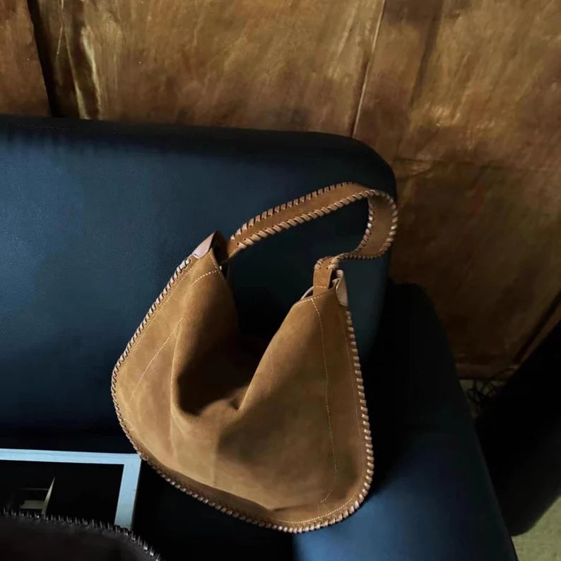 Handcrafted Braided Suede bag