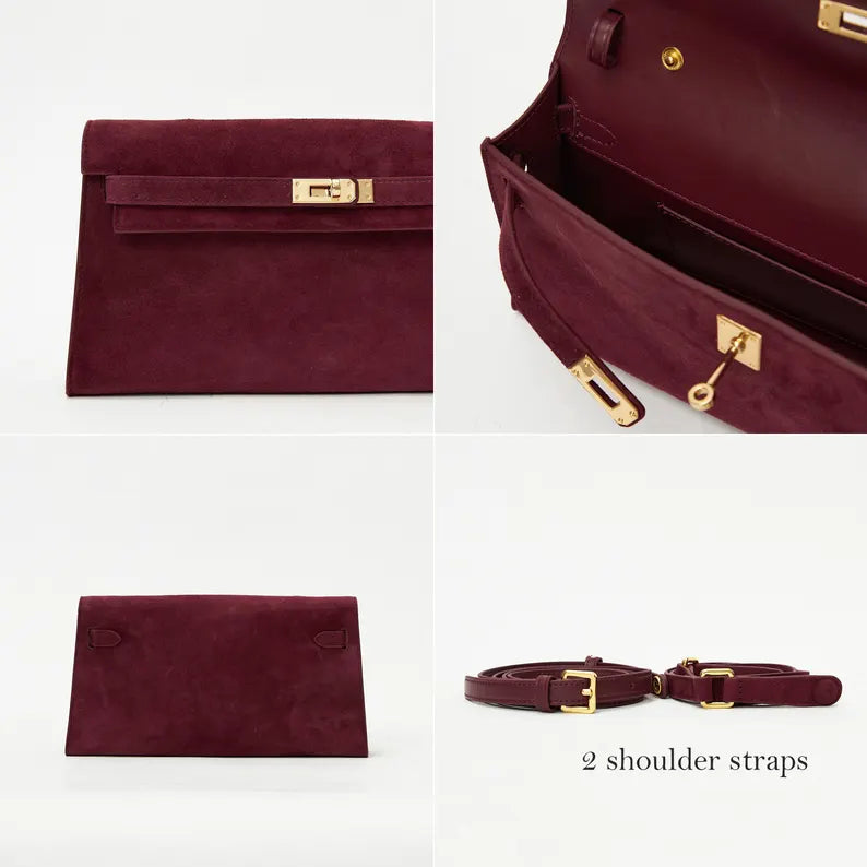 Genuine Suede Classic Shoulder Bag