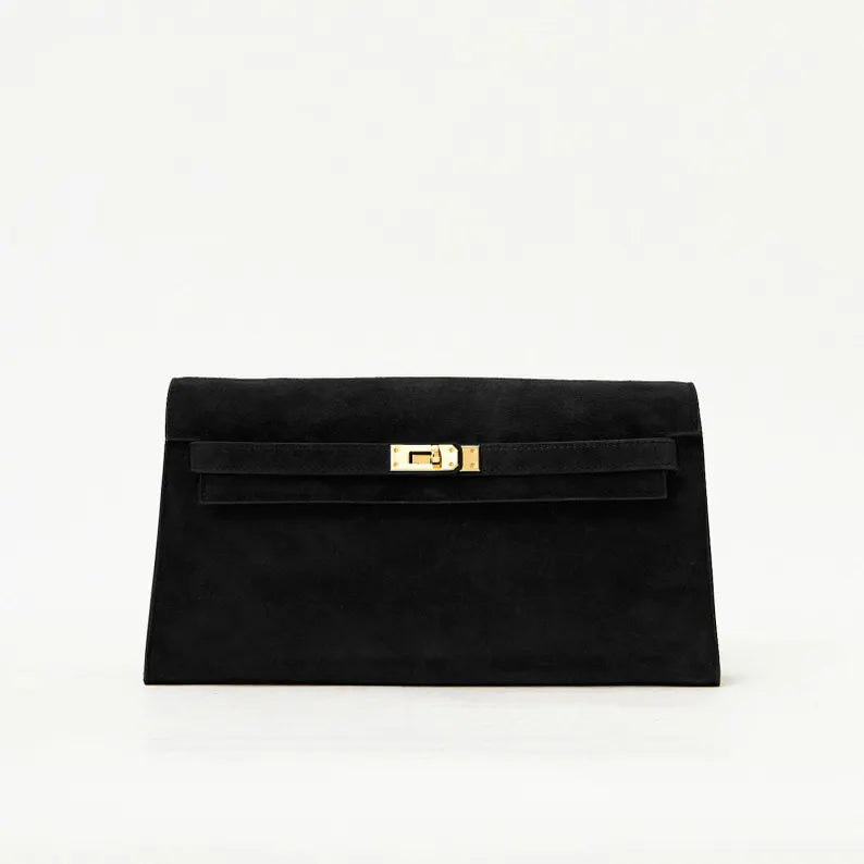 Genuine Suede Classic Shoulder Bag