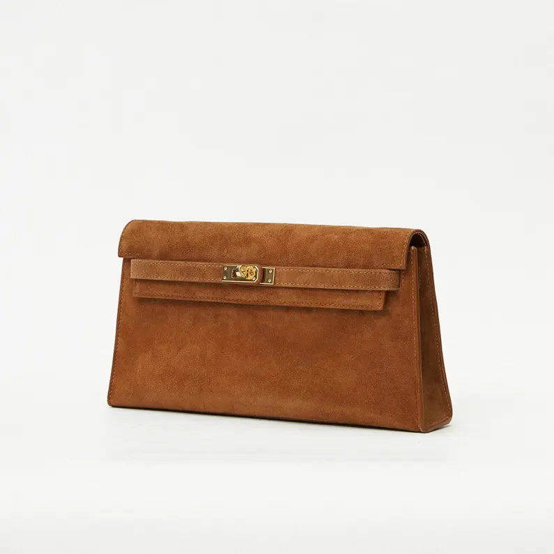 Genuine Suede Classic Shoulder Bag