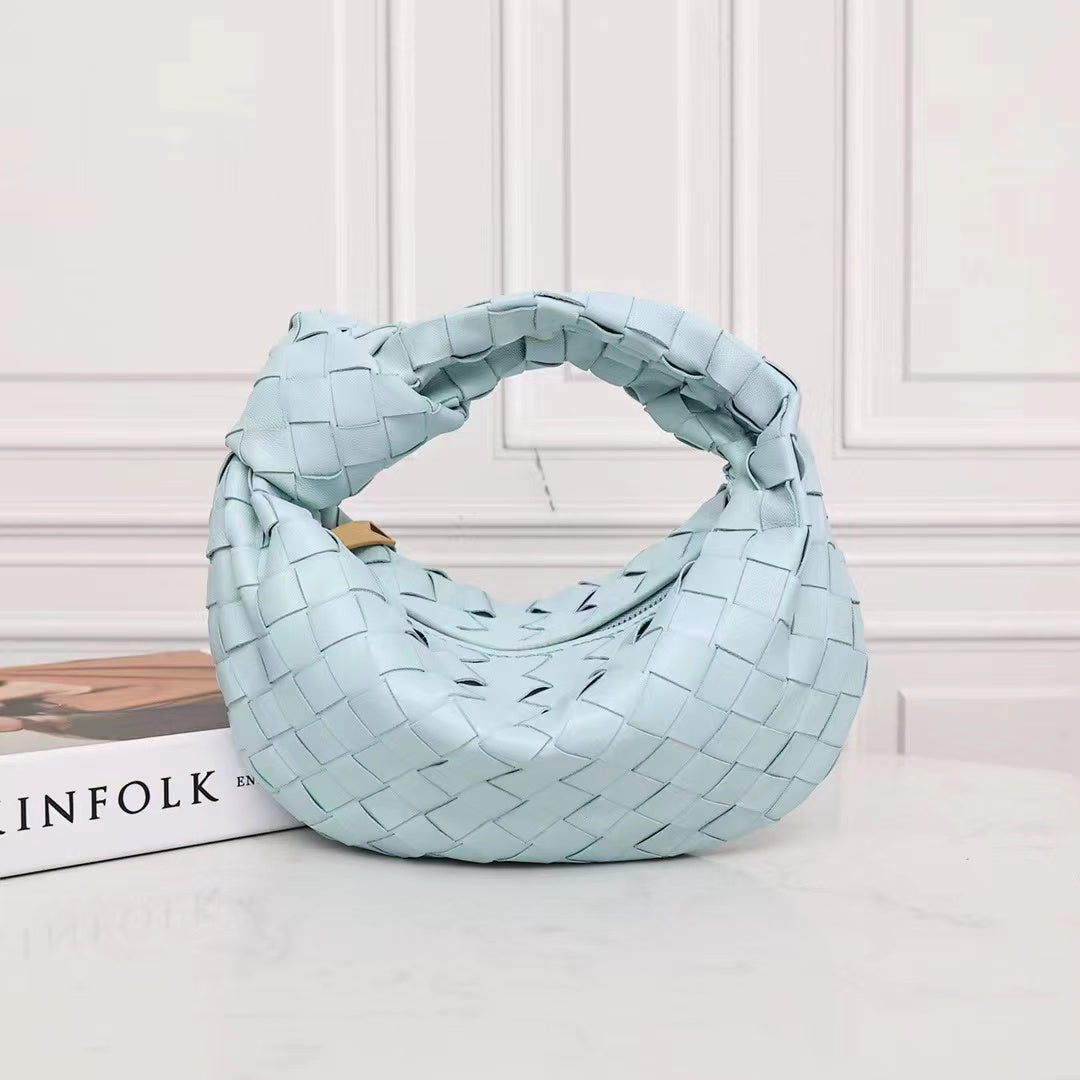 Braided Loop Bag-Calfskin Leather