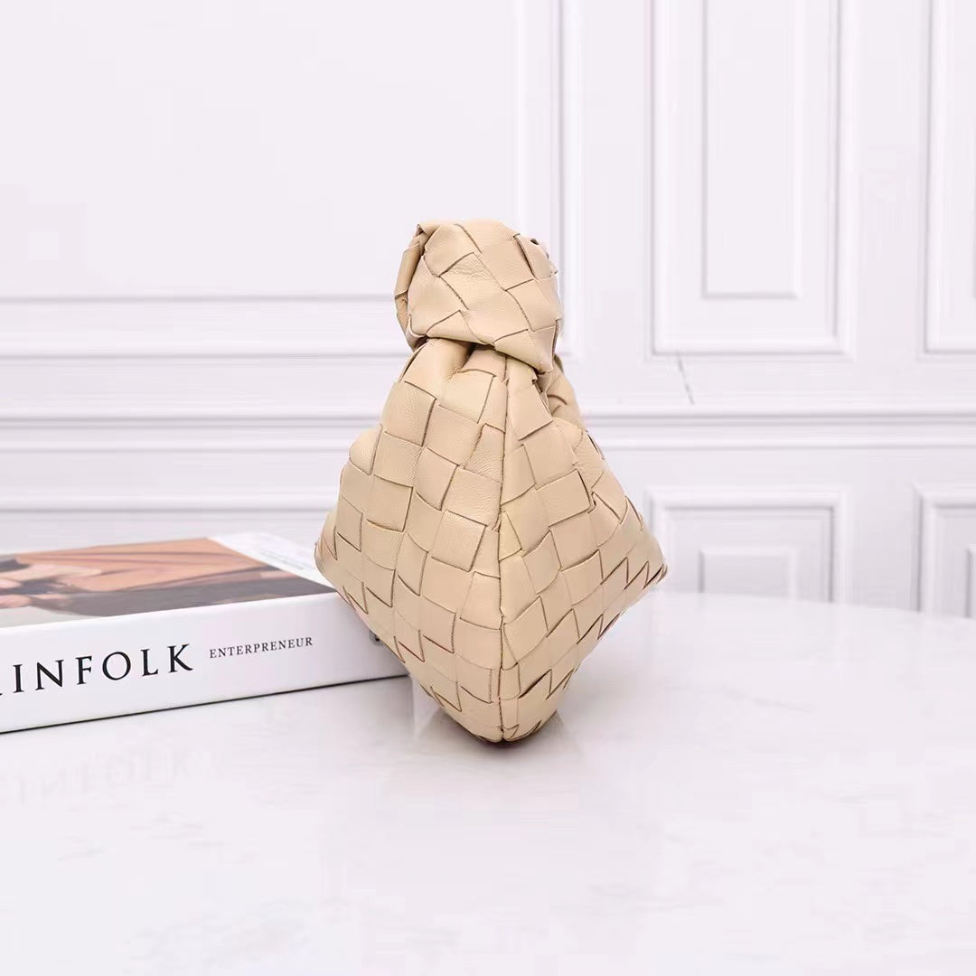 Braided Loop Bag-Calfskin Leather