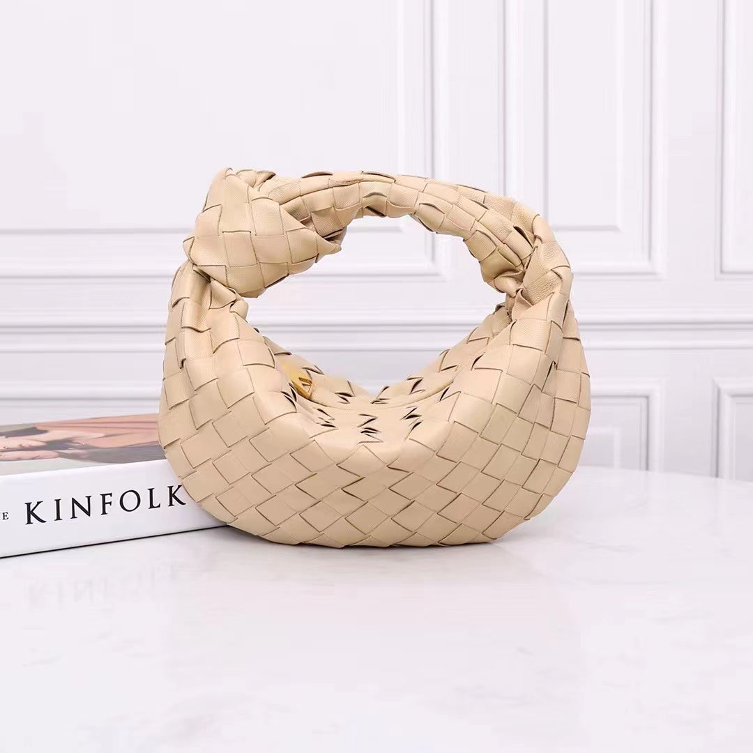 Braided Loop Bag-Calfskin Leather