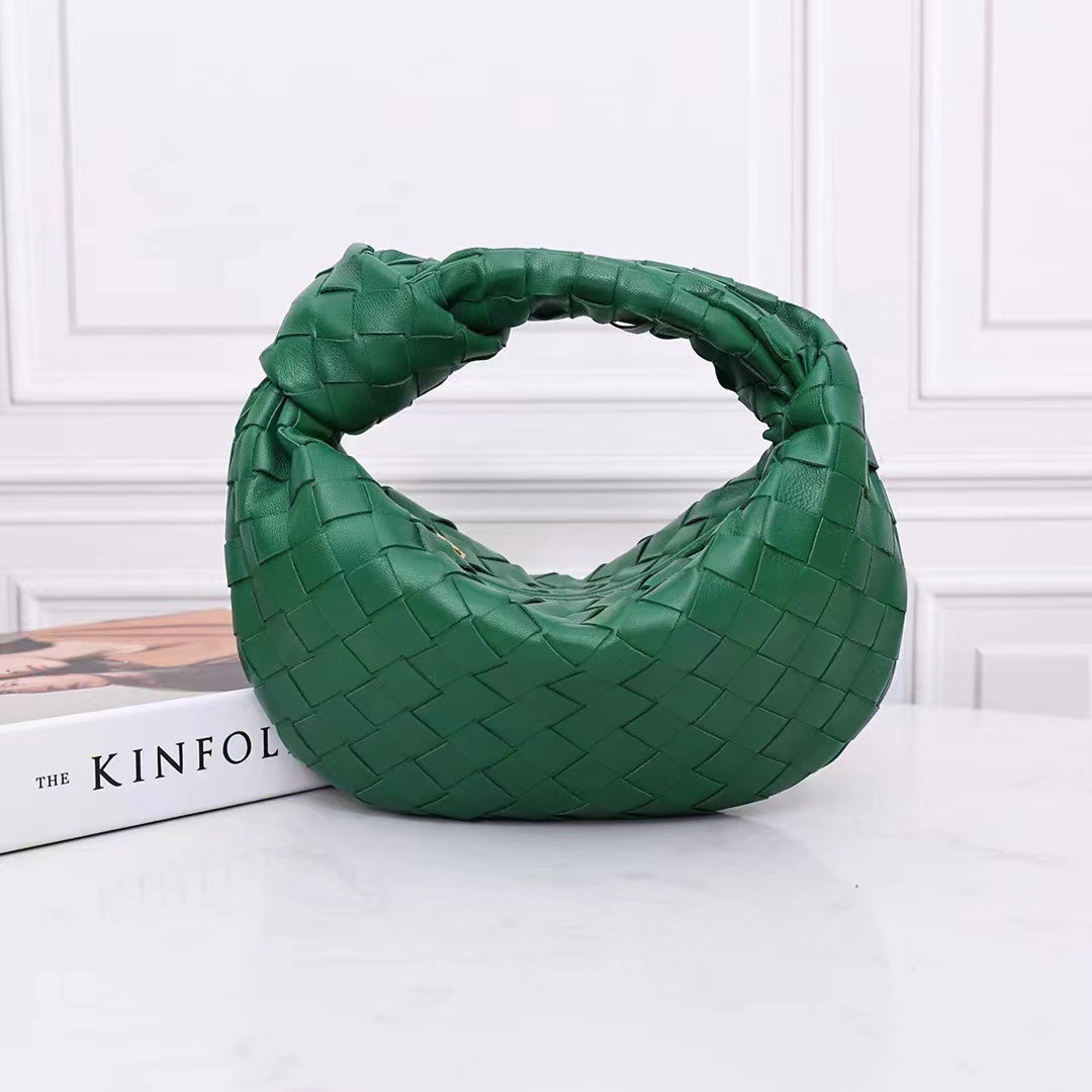 Braided Loop Bag-Calfskin Leather