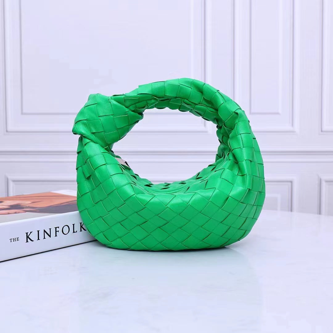 Braided Loop Bag-Calfskin Leather