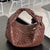 Large Woven leather Clutch bag