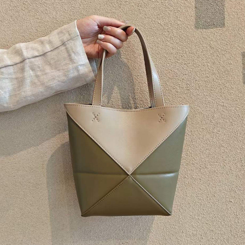 leather Puzzle tote bag