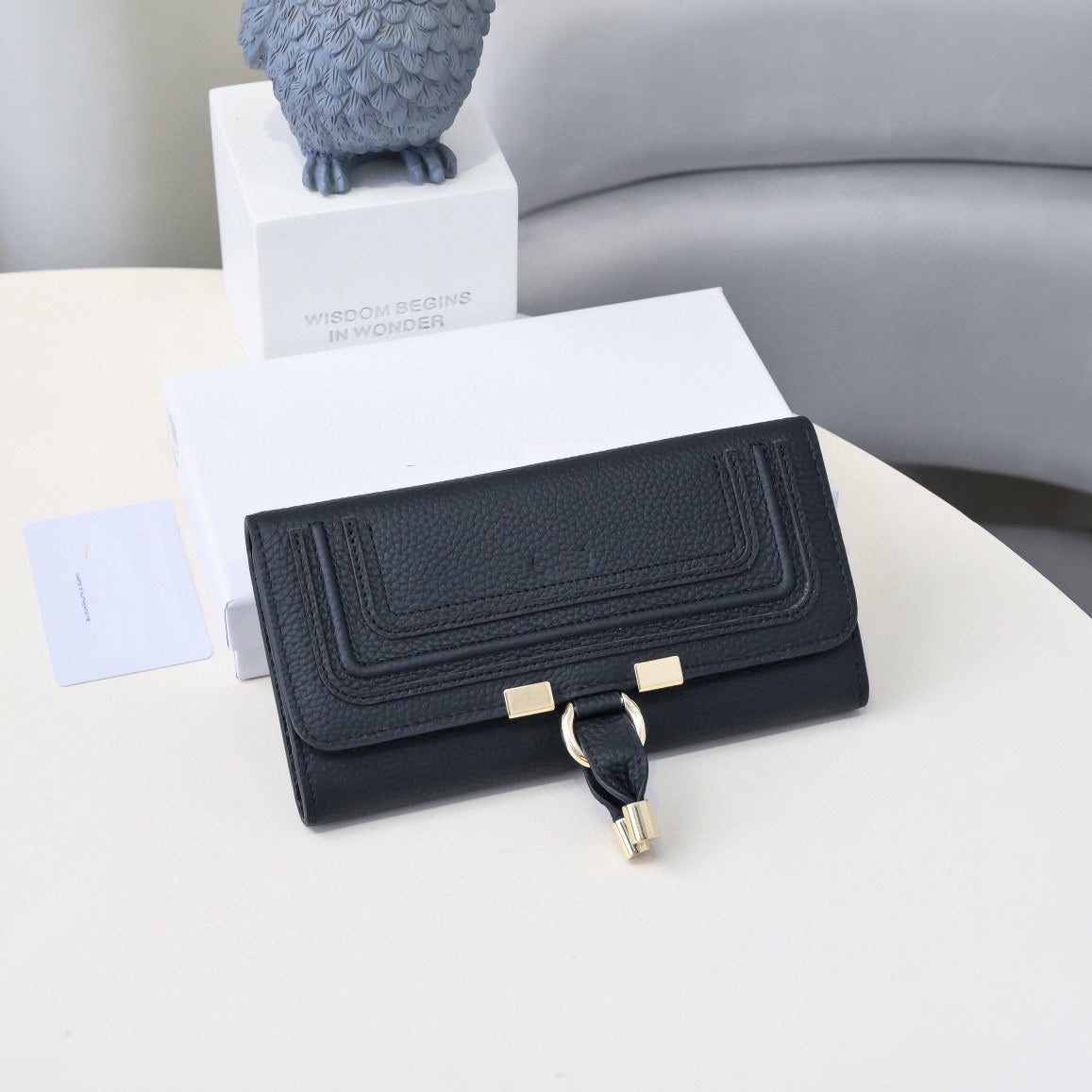 Midnight Elegance Compact Wallet