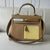 Mini Leather Tote with Front Zipper
