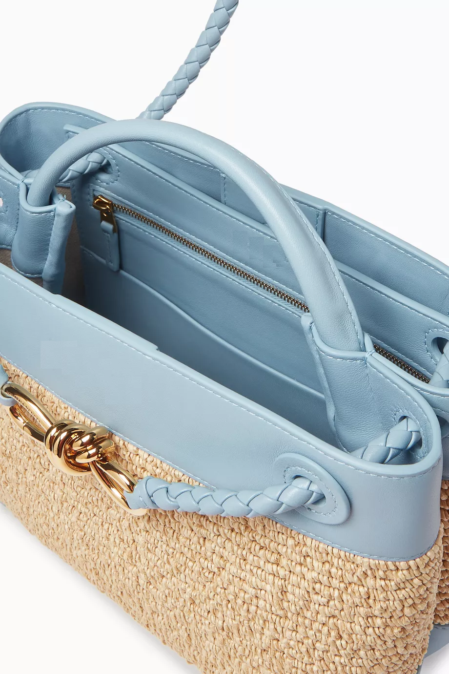 Raffia Knot Mini Tote Bag