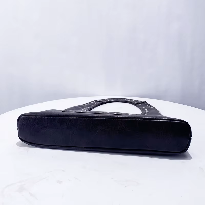 Vintage Luxe Vegan Studded Tote