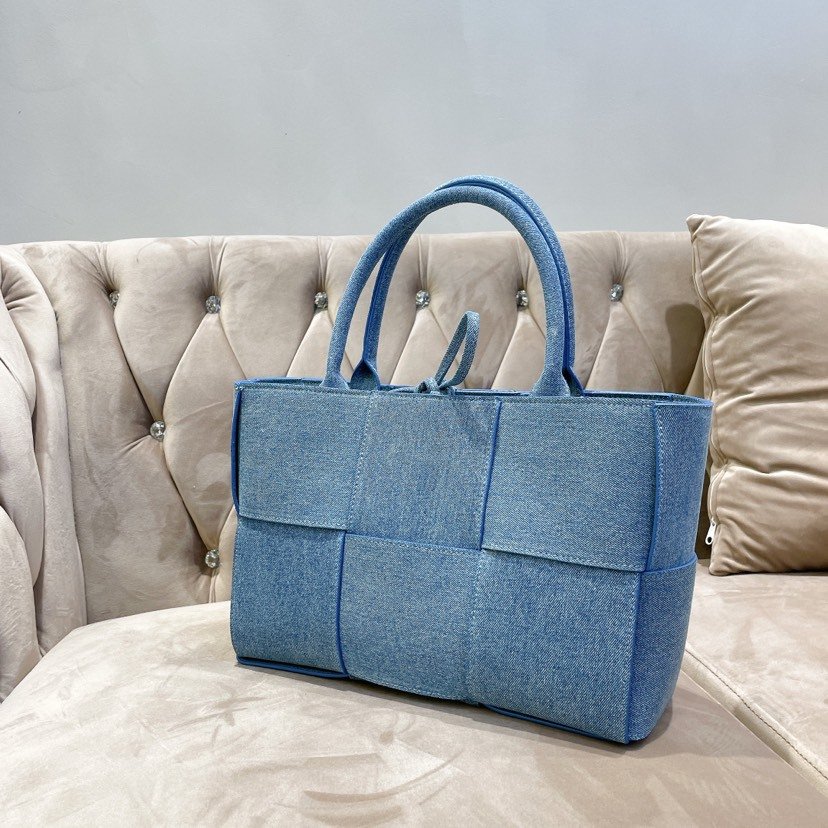 Woven Quilted Denim Bag - christinashiefer